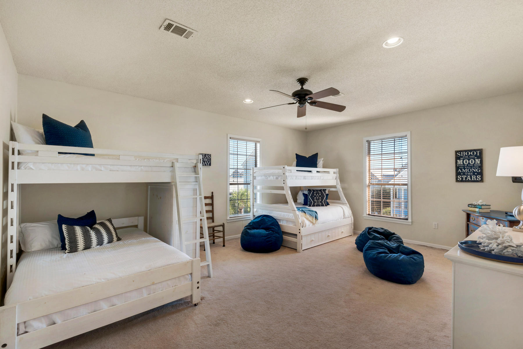 39 Sandy Lane Santa Rosa Beach, FL 32459 - Photo 37 of 87 a bedroom with furniture and a large window