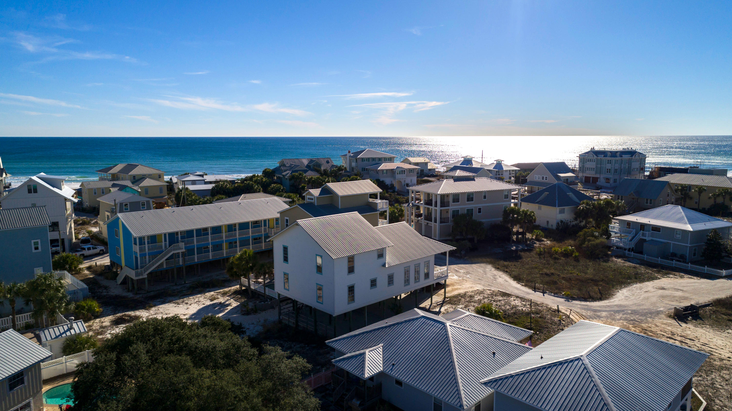 39 Sandy Lane Santa Rosa Beach, FL 32459 - Photo 85 of 87 an aerial view of a house with a yard basket ball court and outdoor seating
