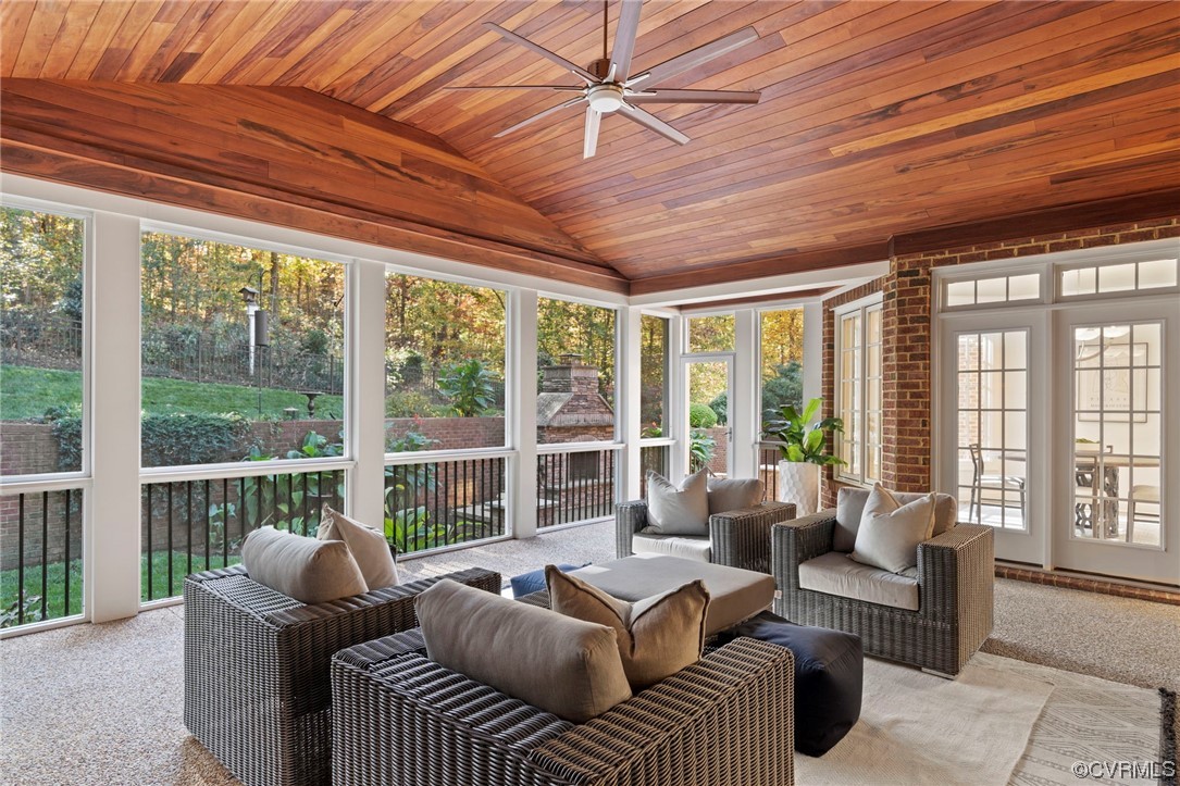 13213 Edmonton Drive Midlothian, VA 23113 - Photo 29 of 49 a living room with furniture and floor to ceiling windows