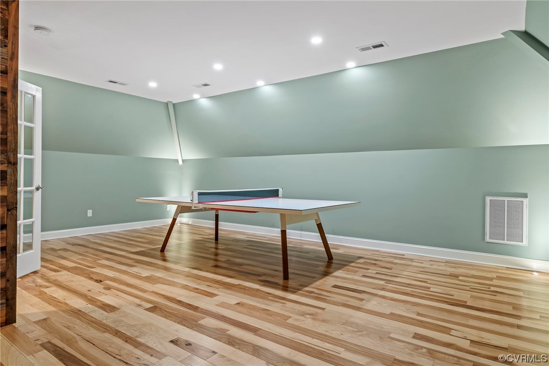 13213 Edmonton Drive Midlothian, VA 23113 - Photo 37 of 49 a room with wooden floor and pool table