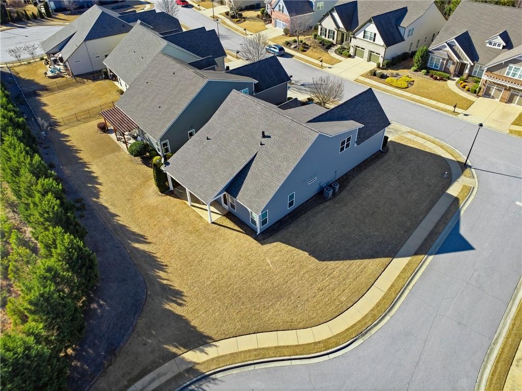 3751 Golden Leaf Point Southwest Gainesville, GA 30504 - Photo 31 of 45 an aerial view of a house with a swimming pool
