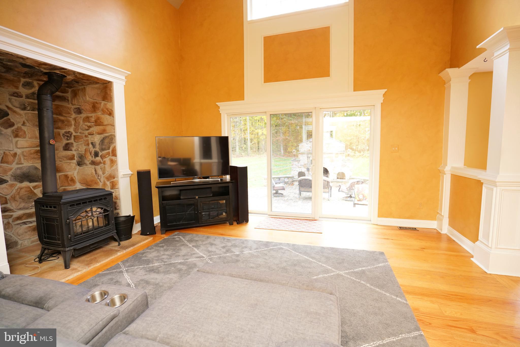 780 Forest Road Perkasie, PA 18944 - Photo 12 of 42 Family Room-stone surround pellet stove