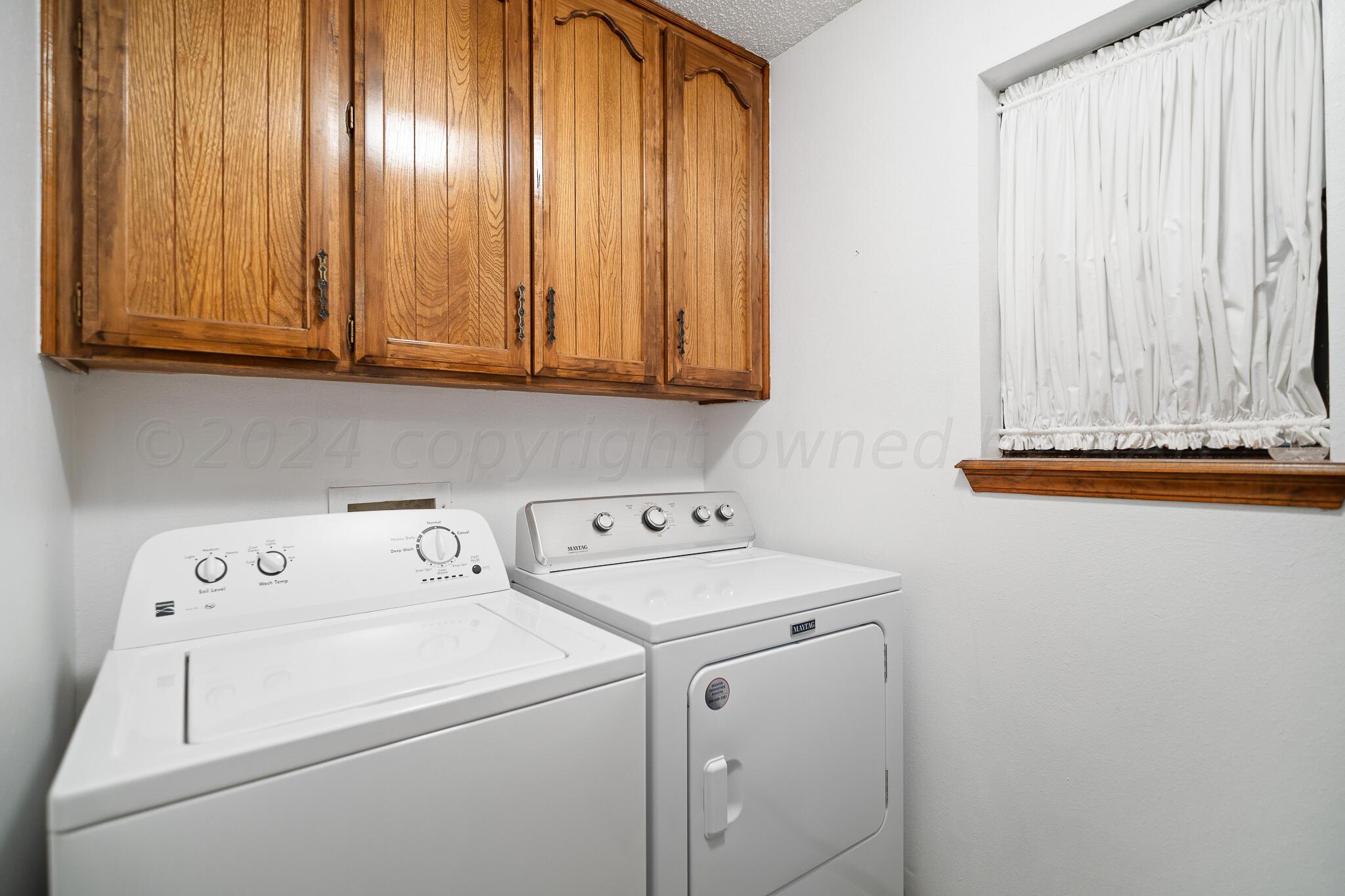 4202 Charles Street Amarillo, TX 79106 - Photo 22 of 25 a view of utility room with washer and dryer