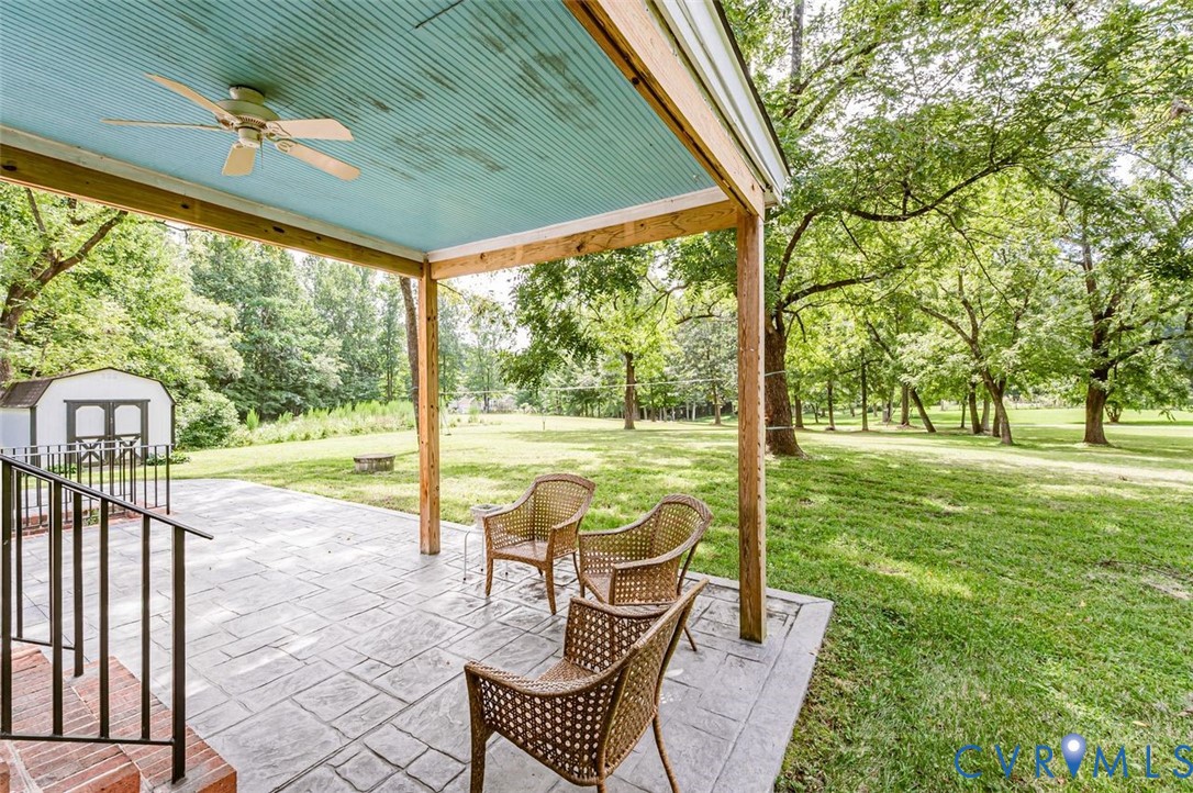 7300 Old Roxbury Road Quinton, VA 23141 - Photo 81 of 89 Covered patio with a patterned concrete surface, e