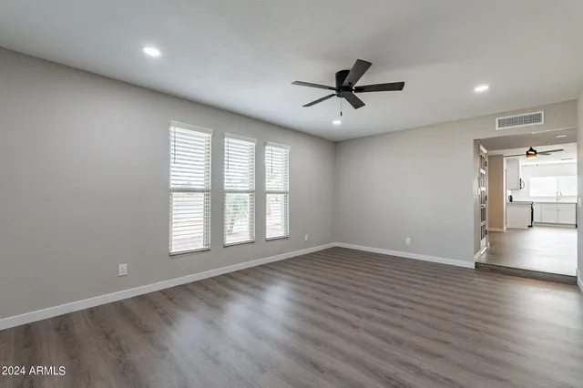 wooden floor in an empty room