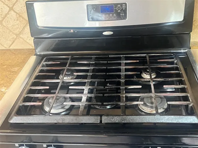 a close view of stove