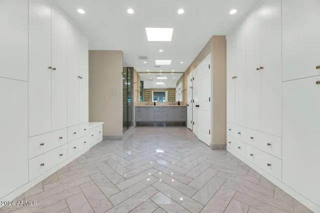 a large white room with white walls