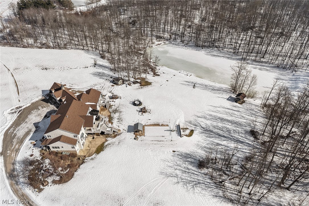 9419 Robinson Road Chardon, OH 44024 - Photo 12 of 46 View of snowy aerial view