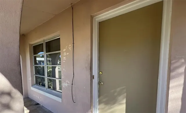 a view of front door