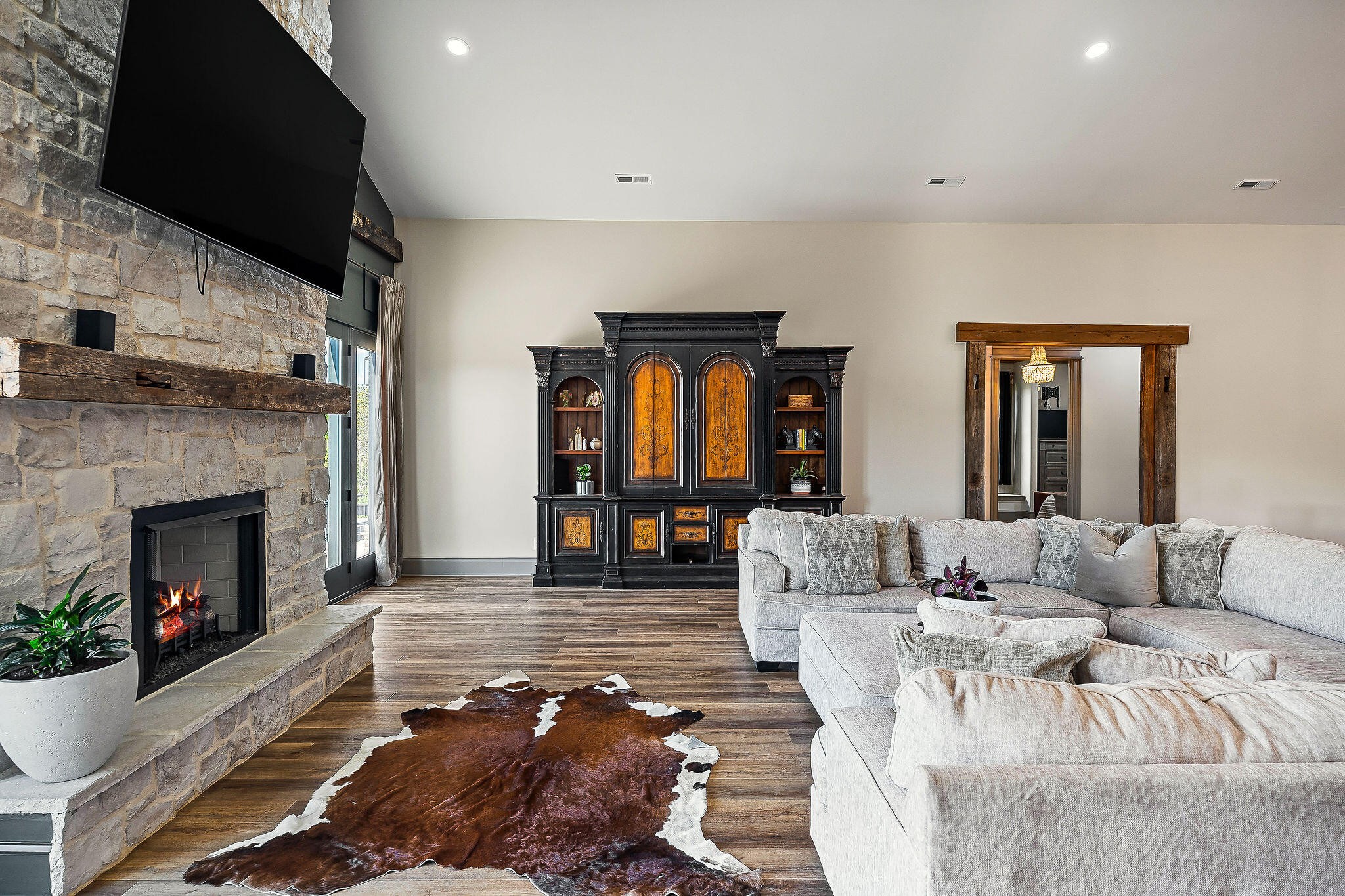1656 Dibrell-Lucky Road McMinnville, TN 37110 - Photo 15 of 62 a living room with furniture and a fireplace