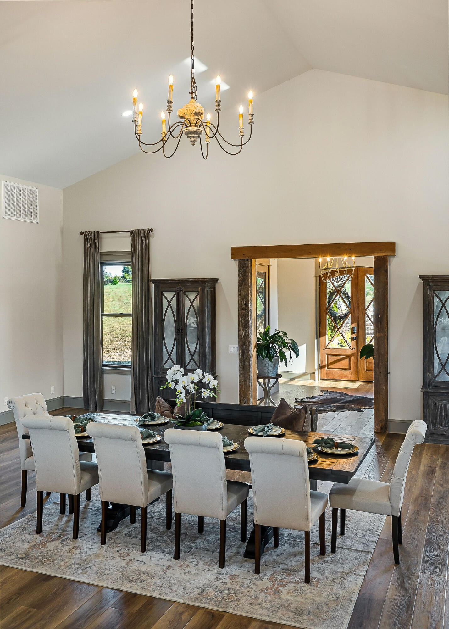 1656 Dibrell-Lucky Road McMinnville, TN 37110 - Photo 24 of 62 a view of a dining room with furniture wooden floor and chandelier