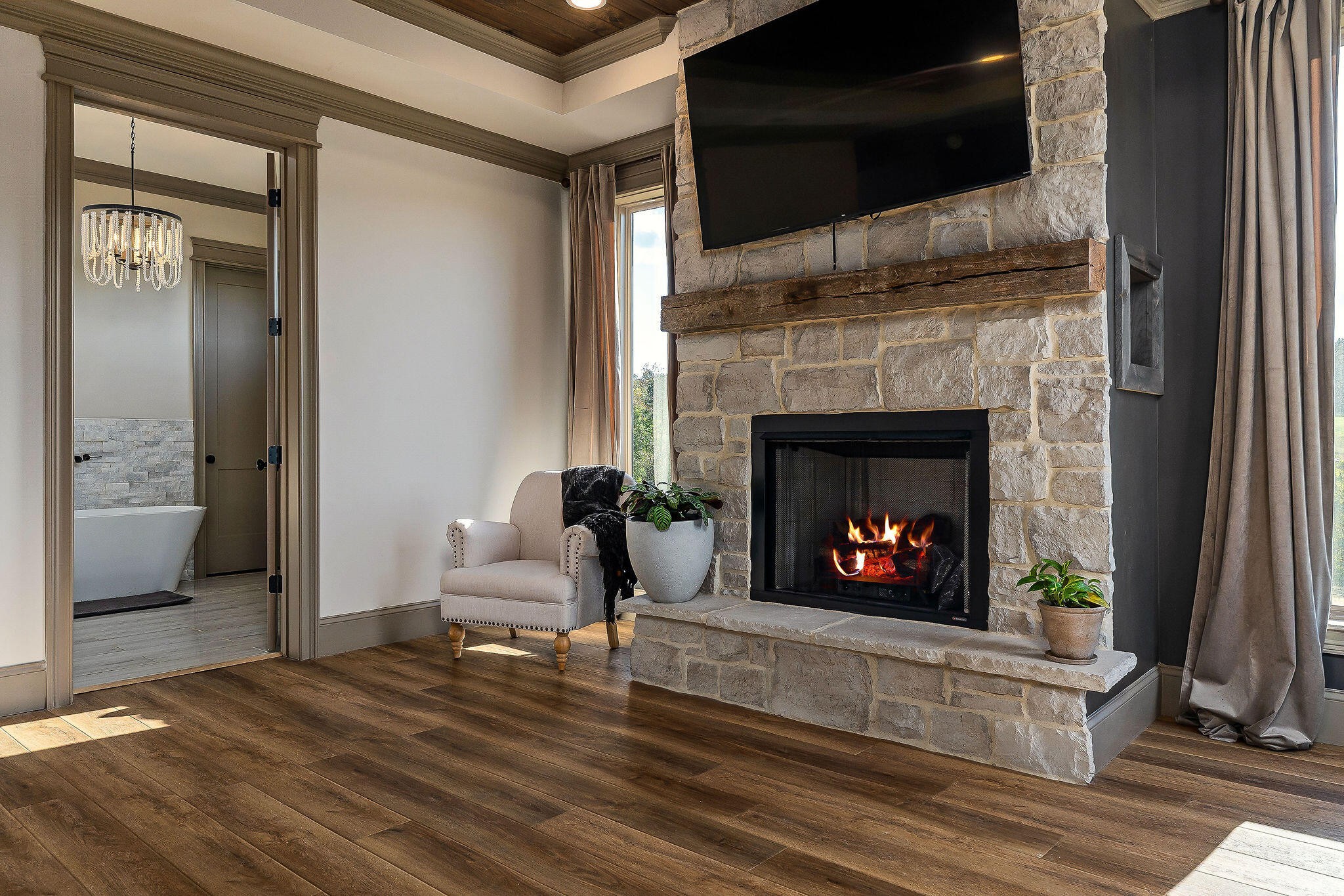 1656 Dibrell-Lucky Road McMinnville, TN 37110 - Photo 27 of 62 a living room with furniture and a fireplace