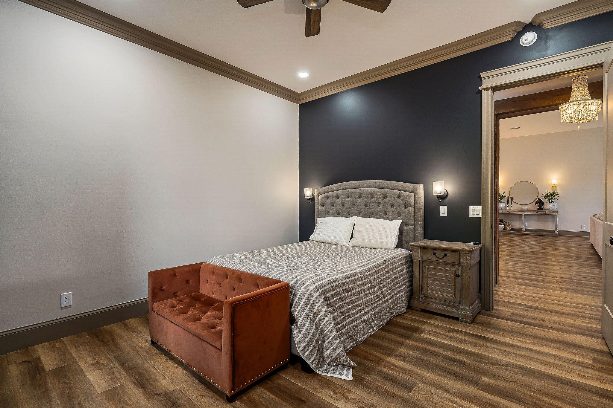 1656 Dibrell-Lucky Road McMinnville, TN 37110 - Photo 34 of 62 a bedroom with a bed and wooden floor