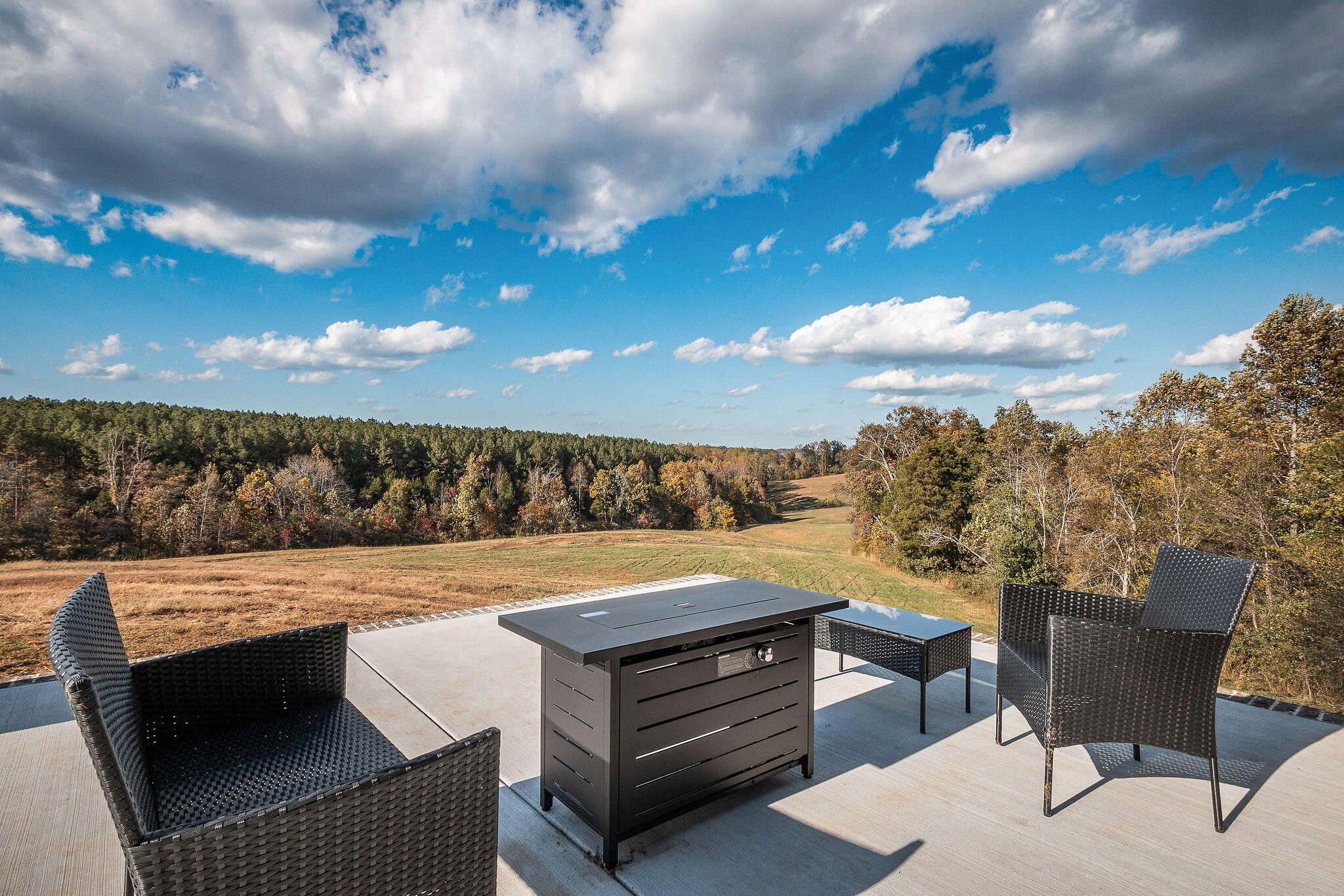 1656 Dibrell-Lucky Road McMinnville, TN 37110 - Photo 56 of 62 a view of a terrace with furniture and a city view