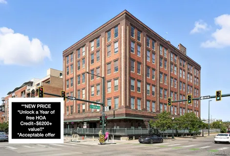 a view of a building and a street