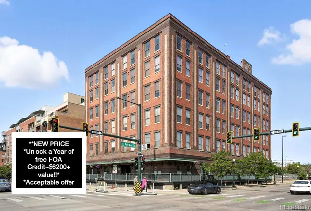 a view of a building and a street