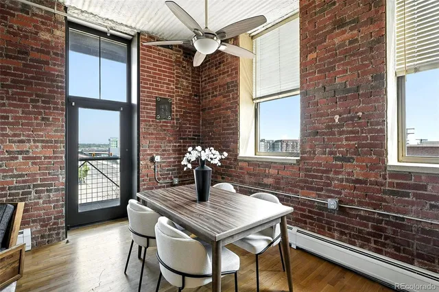 a view of balcony with furniture