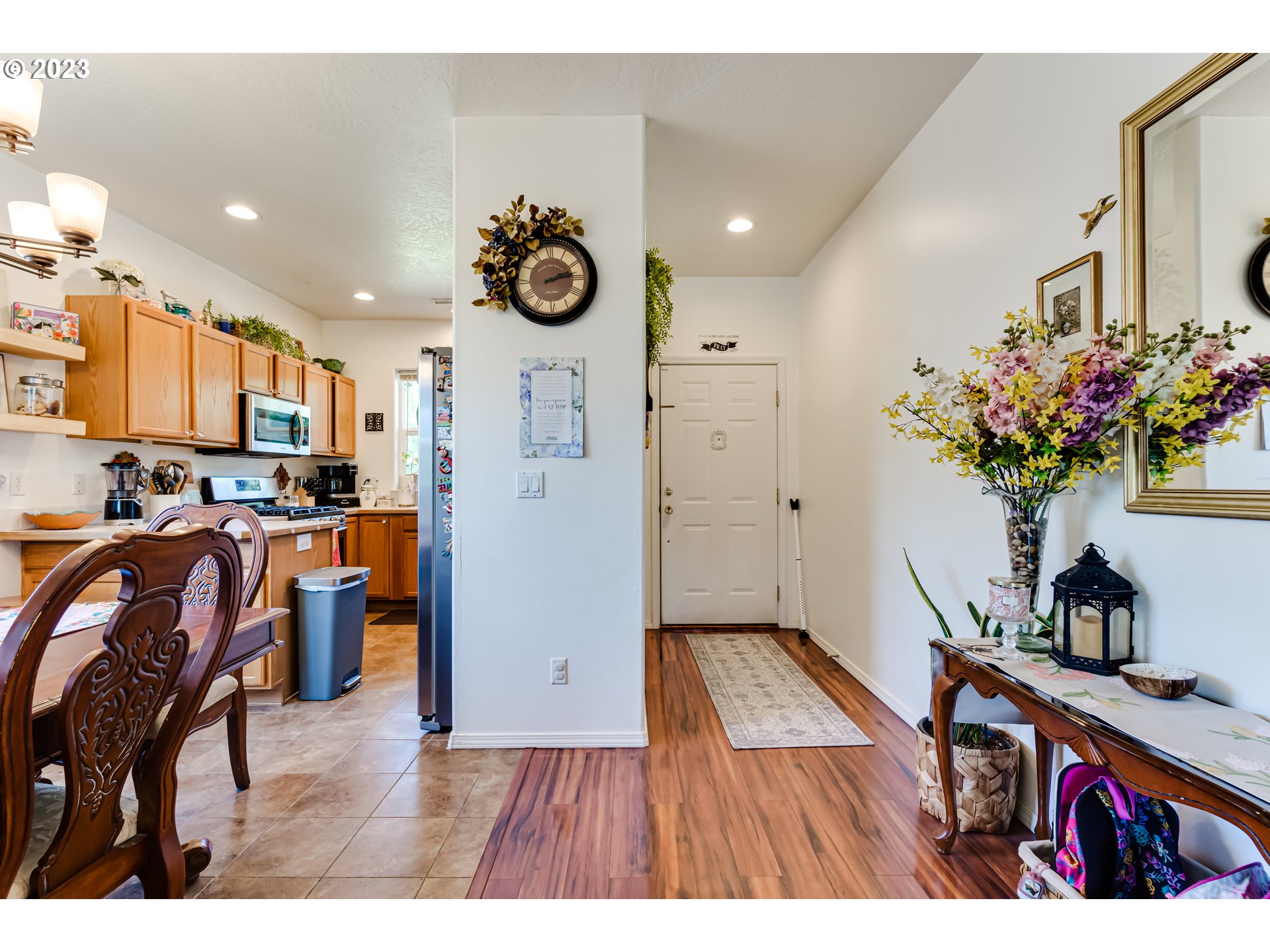 1616 South 59th Street Springfield, OR 97478 - Photo 8 of 44 a view of kitchen center island and wooden floor