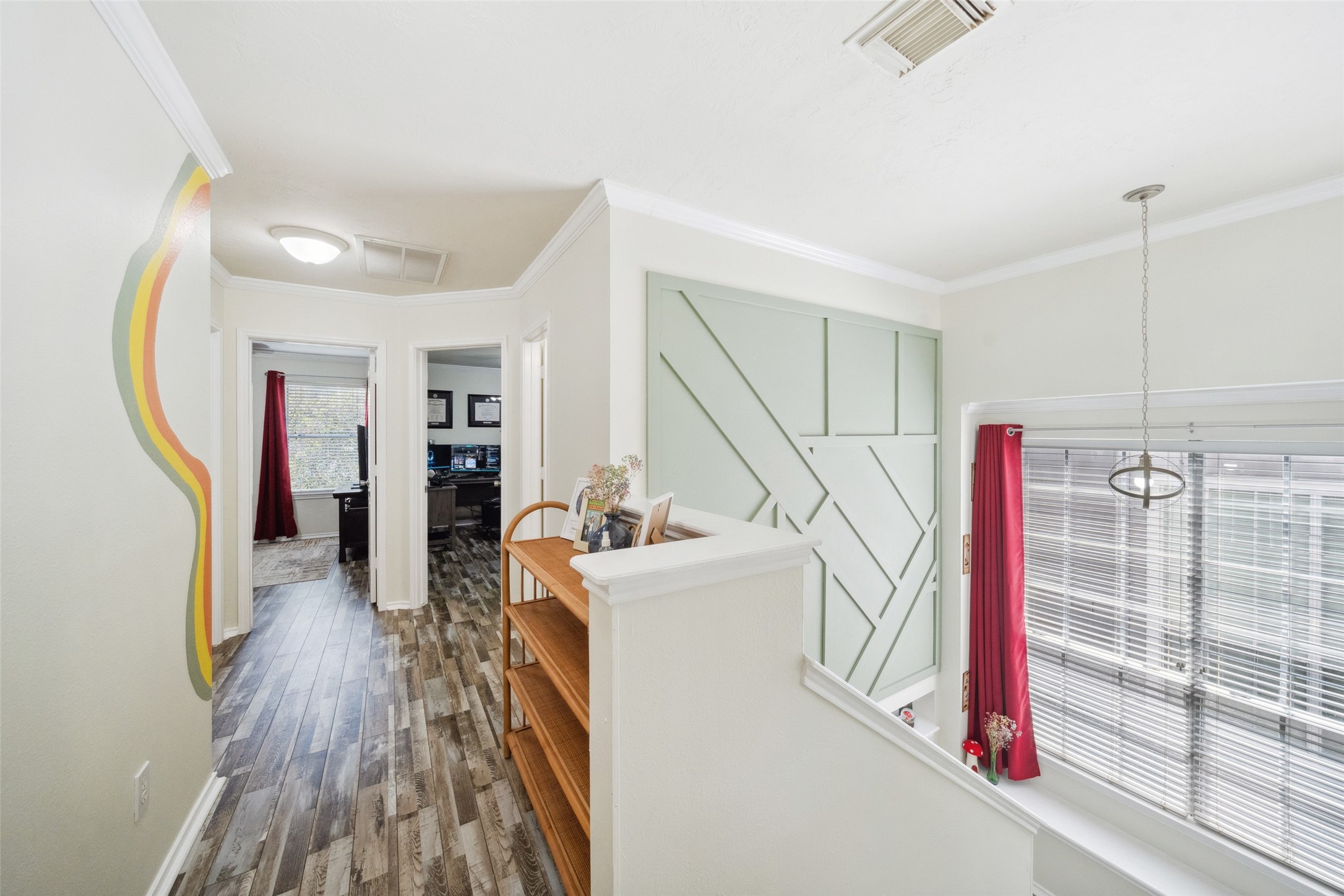 38 Wineberry Place Spring, TX 77382 - Photo 6 of 32 a view of entryway with wooden floor and stairs
