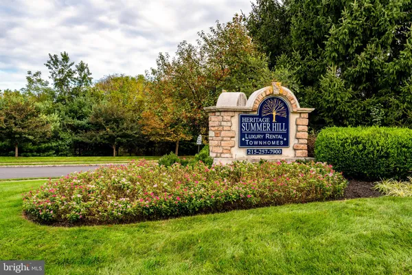 a view of a garden with a sink