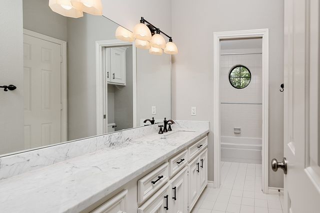 a view of a swimming pool and lounge chair