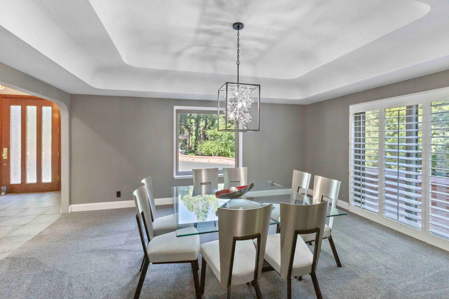 23491 Summit Road Los Gatos, CA 95033 - Photo 15 of 77 a view of a dining room with furniture window and outside view