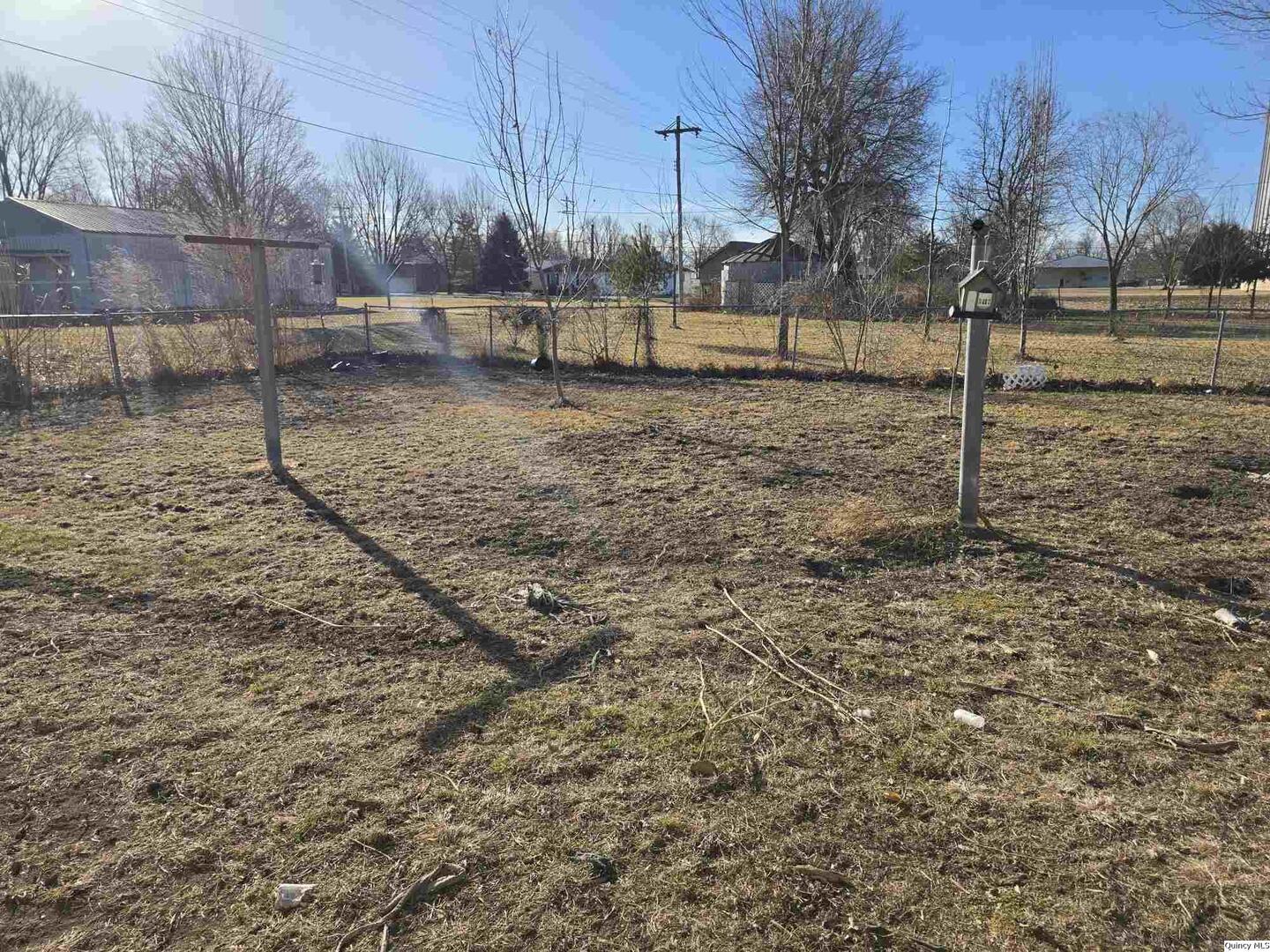 305 East 3rd Street Bowen, IL 62316 - Photo 32 of 32 a view of a yard with wooden fence