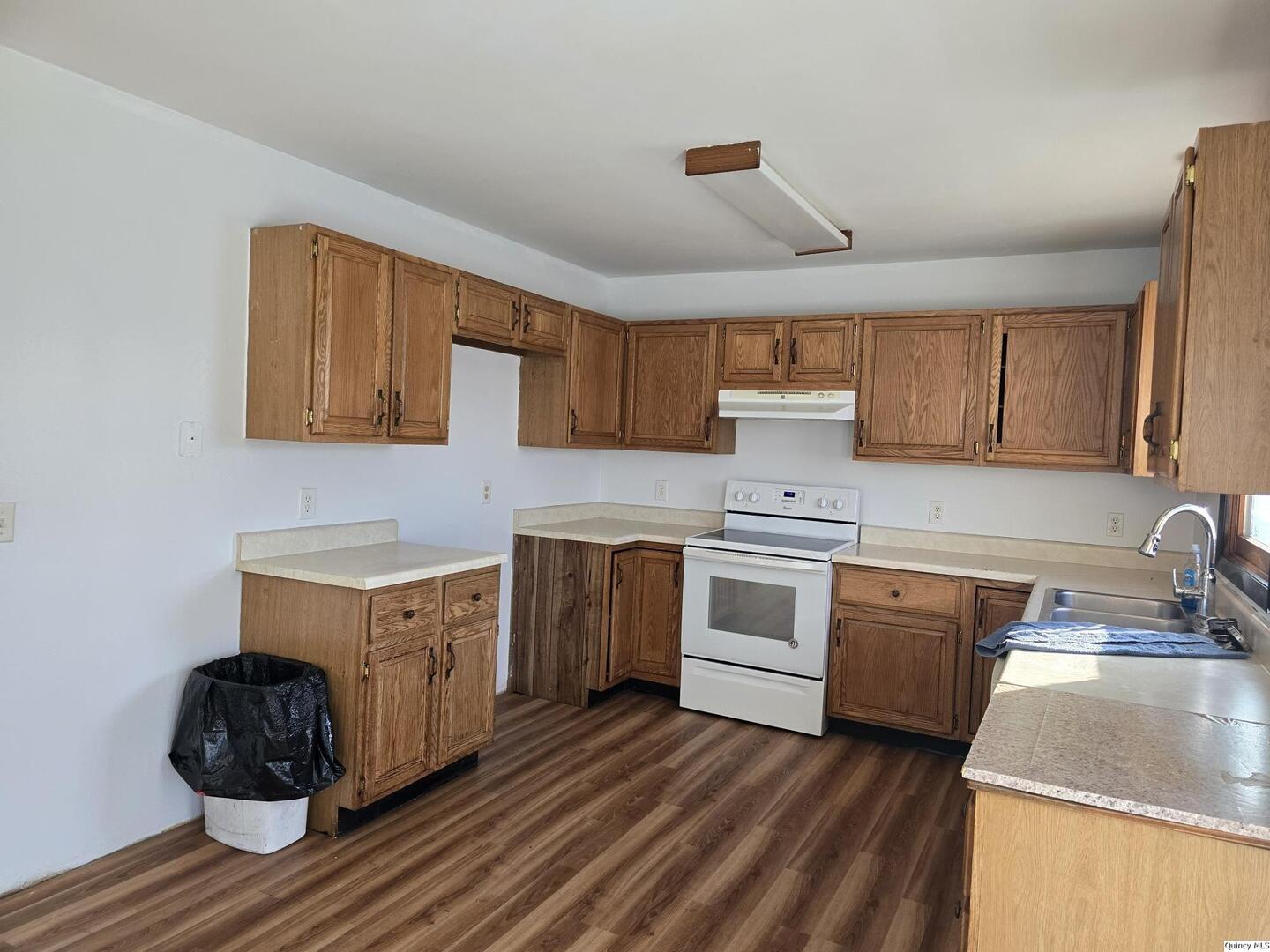 305 East 3rd Street Bowen, IL 62316 - Photo 6 of 32 a kitchen with a stove and a sink