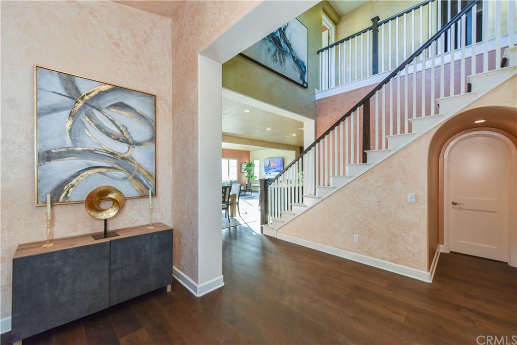 323 Via Pamplona San Clemente, CA 92672 - Photo 23 of 74 a view of entryway and hall with wooden floor