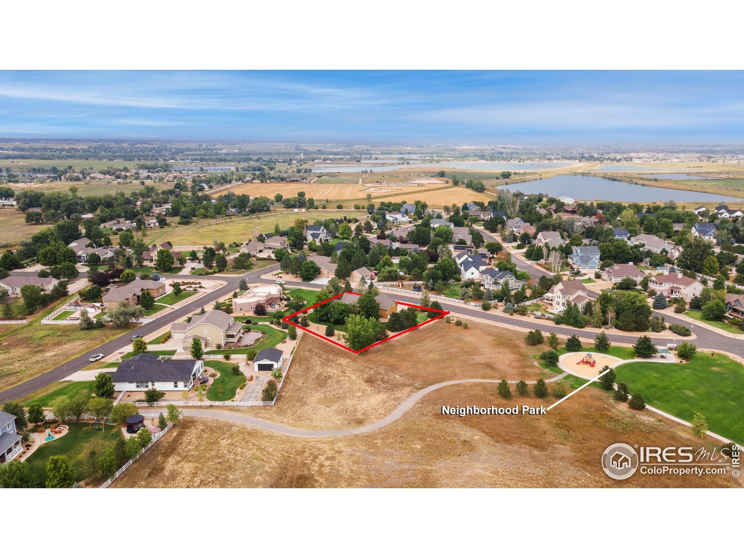 3302 Rinn Valley Drive Longmont, CO 80504 - Photo 43 of 45 an aerial view of residential building and ocean view