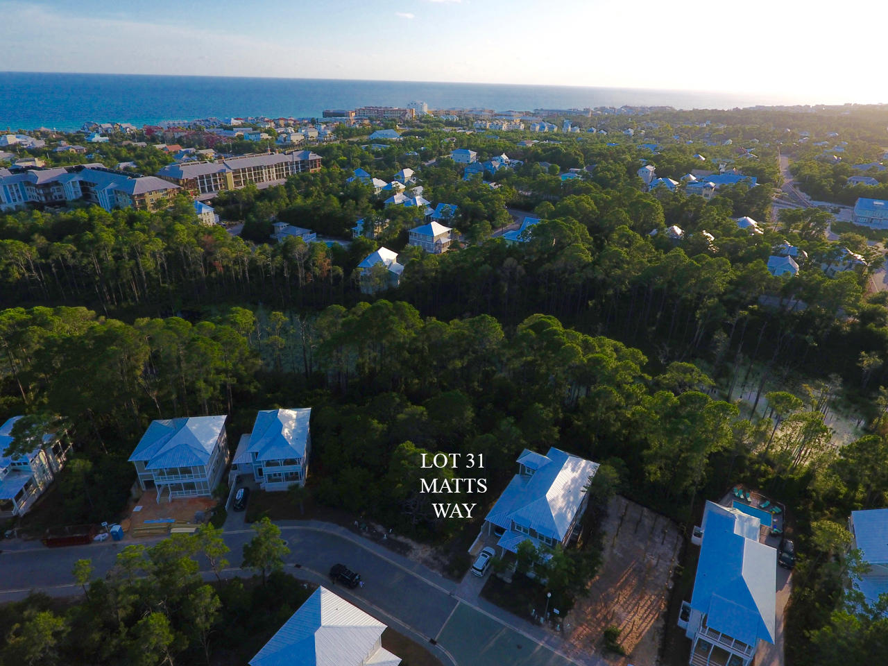 Lot 31 Matts Way Santa Rosa Beach, FL 32459 - Photo 2 of 9 an aerial view of a house with outdoor space and street view