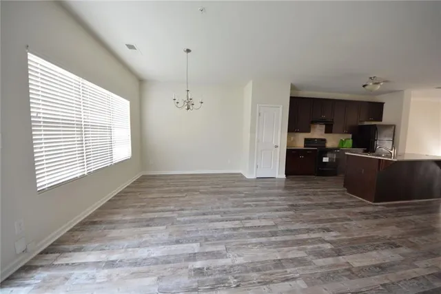 a view of kitchen and window