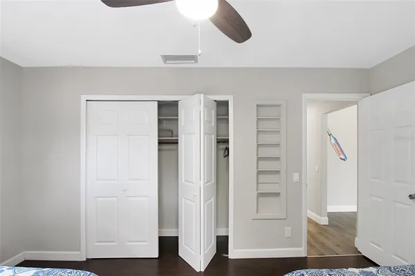 a view of closet area