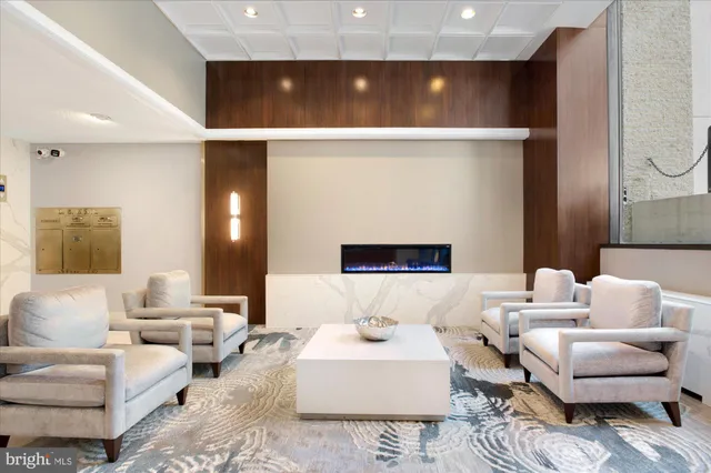 a view of a tall building