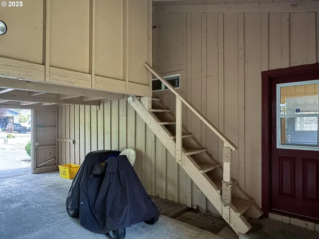 a view of a storage room