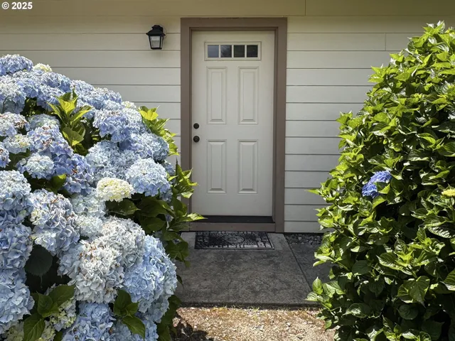a kitchen with granite countertop stainless steel appliances a sink stove and refrigerator