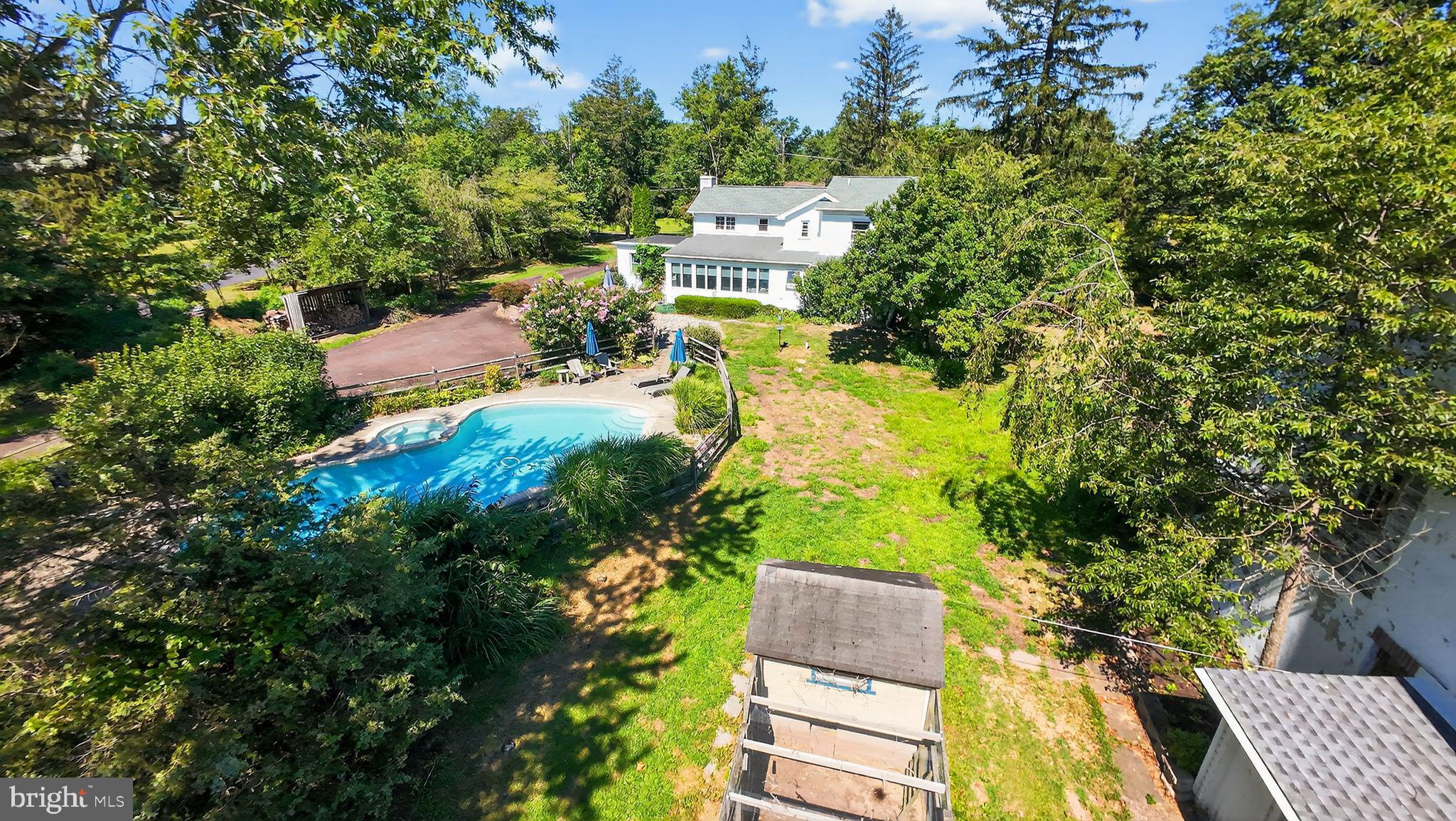 330 Fairhill Road Hatfield, PA 19440 - Photo 3 of 49 an aerial view of residential house with outdoor space and trees all around
