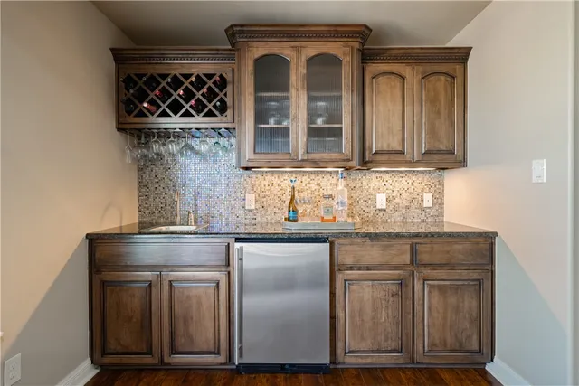 a balcony with furniture