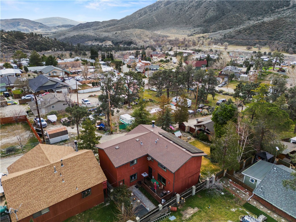 921 Piru Way Frazier Park, CA 93225 - Photo 48 of 62 an aerial view of a house with a mountain view
