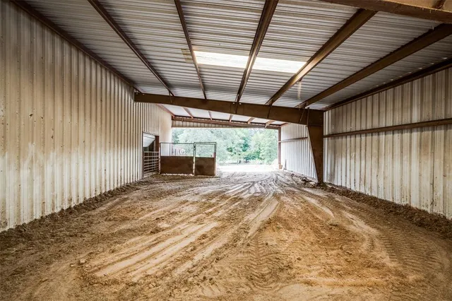 a view of a city with a building in the background