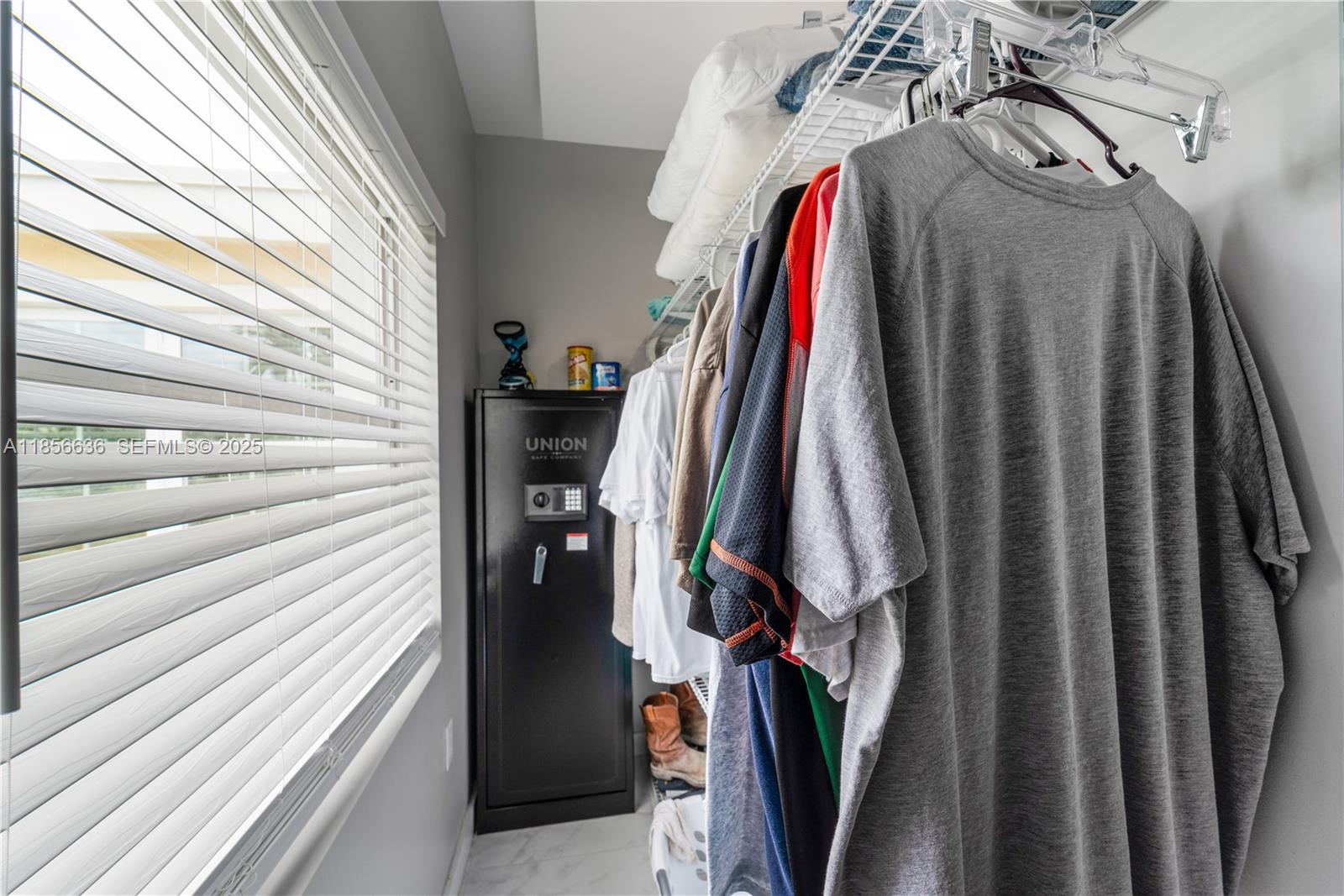 512 Northwest 13th Street Homestead, FL 33030 - Photo 21 of 39 a view of walk in closet with clothes and shoes
