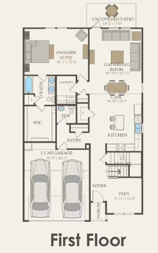 528 Henry Milton Road Georgetown, TX 78626 - Photo 2 of 8 Pulte Homes, Dinero/MD201 floor plan