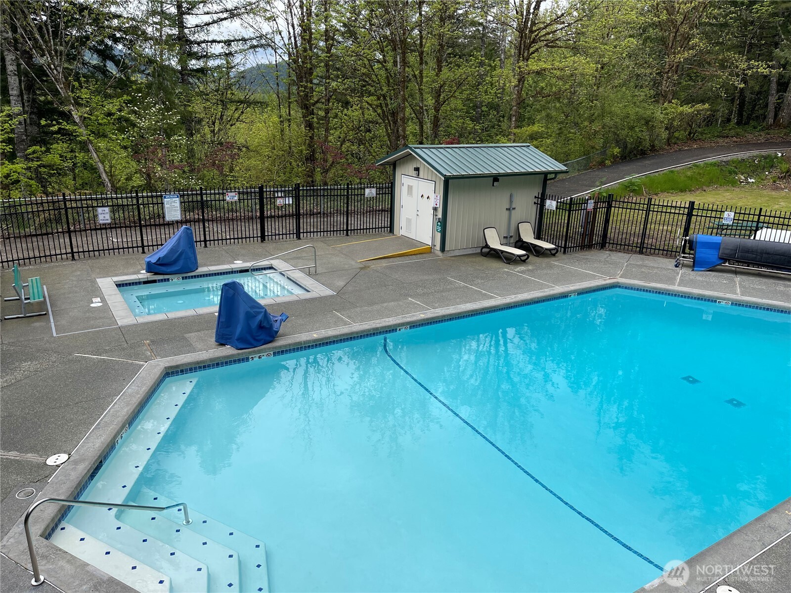 53 Branch Circle Maple Falls, WA 98266 - Photo 27 of 39 a view of a swimming pool with a patio