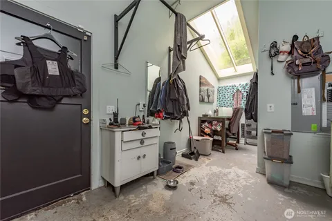 a view of gym equipment and children play room