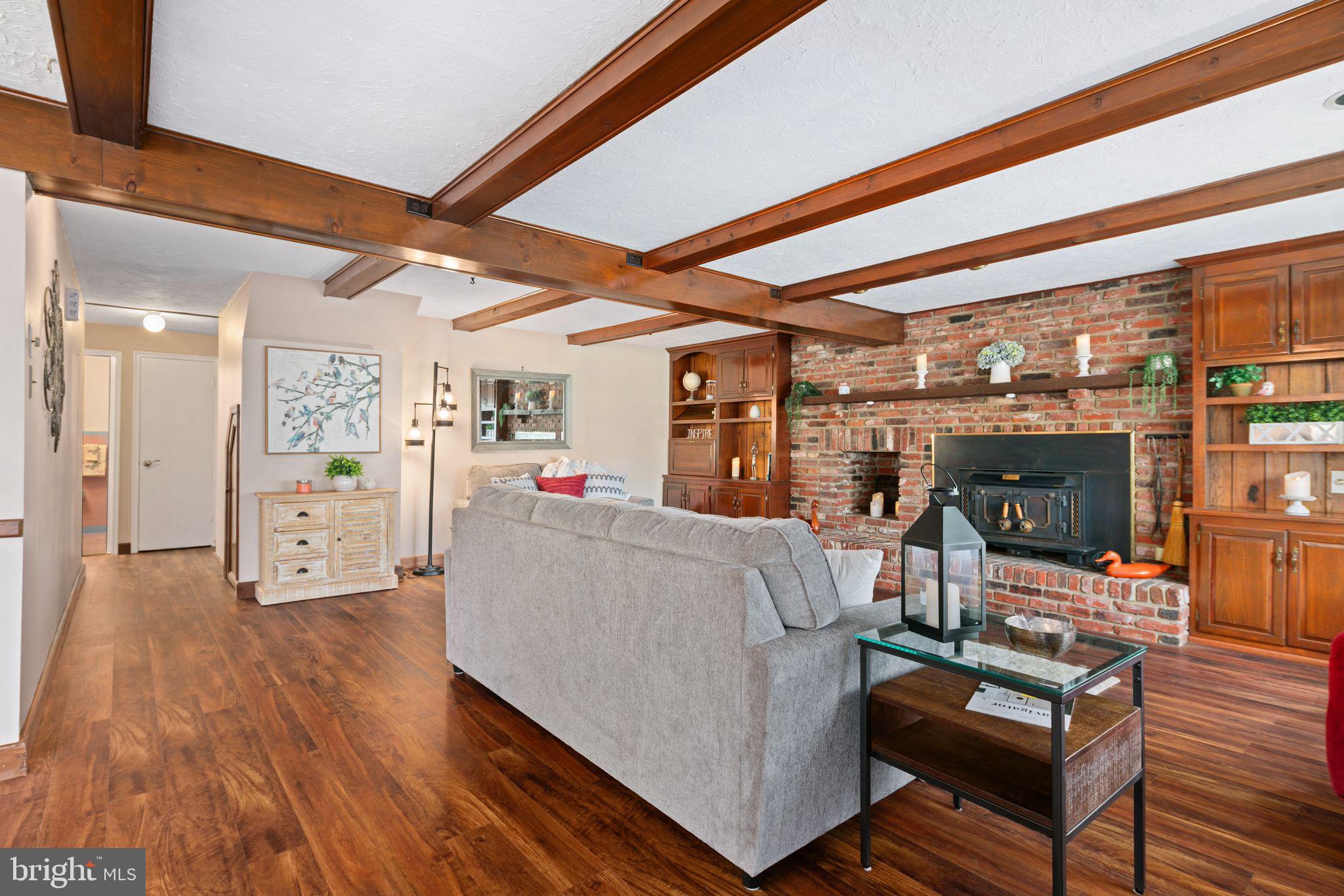 1236 Wayne Road Haddonfield, NJ 08033 - Photo 2 of 46 Large Living Room w/exposed beams
