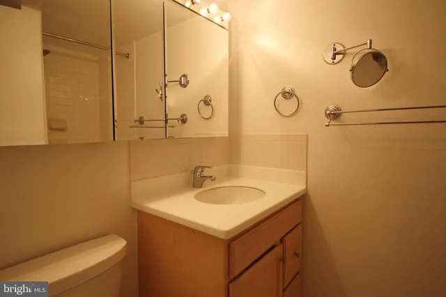 a bathroom with a sink and a toilet