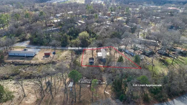 an aerial view of multiple house