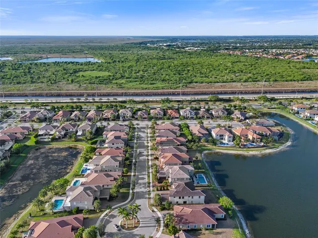 a view of a city and an ocean view