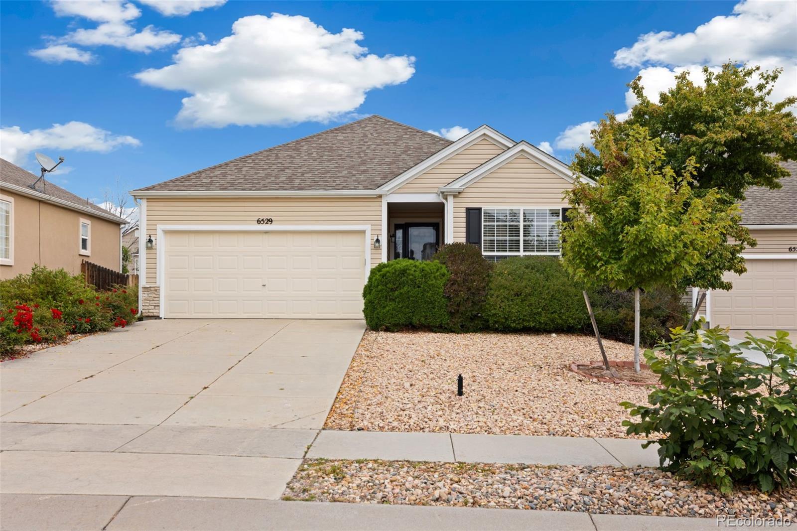 a house view with a outdoor space