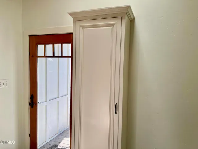 a view of front door